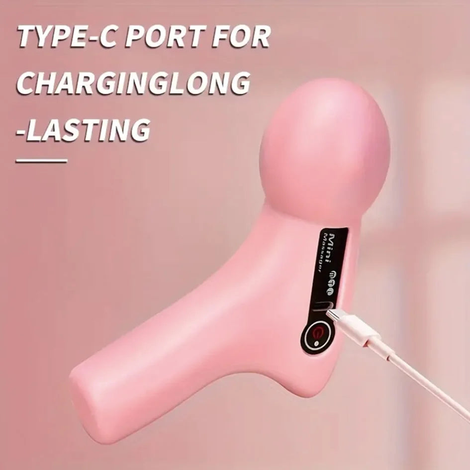 Mini massage gun - Portable fitness muscle relaxation massager, quiet electric massage device for home/gym use, compact muscle