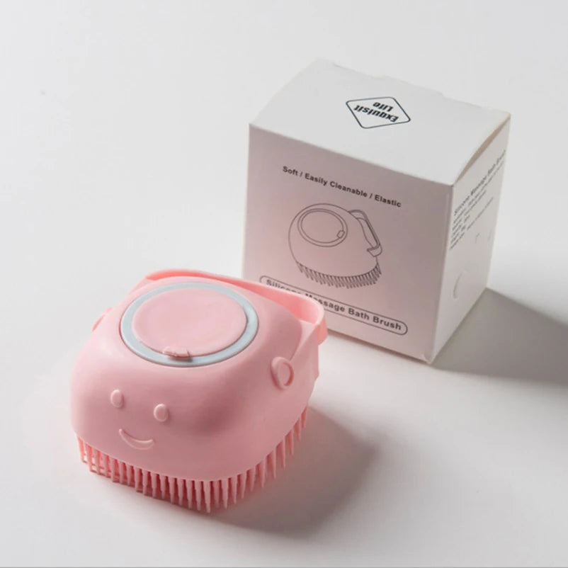 Bath Massage Brush Bathroom Multifunctional Puppy Big Dog Cat Soft Safety Silicone Pet Accessories for Dogs Cats Tools