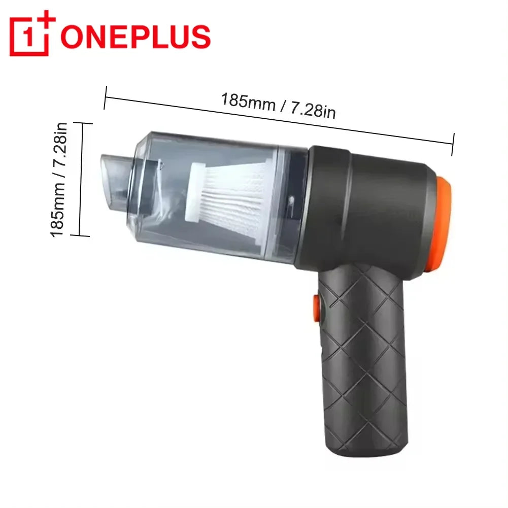 ONEPLUS Wireless Portable Car Vacuum Cleaner USB Charging Measuring Suction Of 2000 Pa Suitable For Home Car Pet Hair 6000mAh