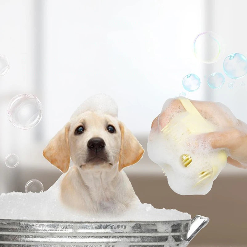 Bath Massage Brush Bathroom Multifunctional Puppy Big Dog Cat Soft Safety Silicone Pet Accessories for Dogs Cats Tools