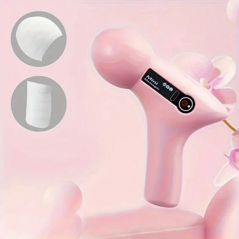 Mini massage gun - Portable fitness muscle relaxation massager, quiet electric massage device for home/gym use, compact muscle